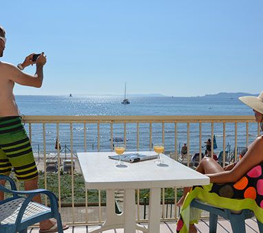 Résidence de vacances au bord de la plage de la Capte à Hyères