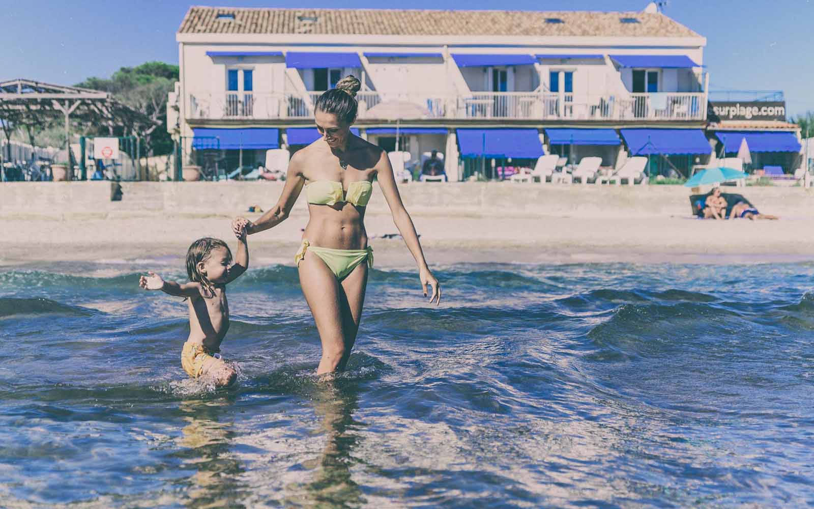 Emplacement pour une photographie de la résidence au bord de la plage